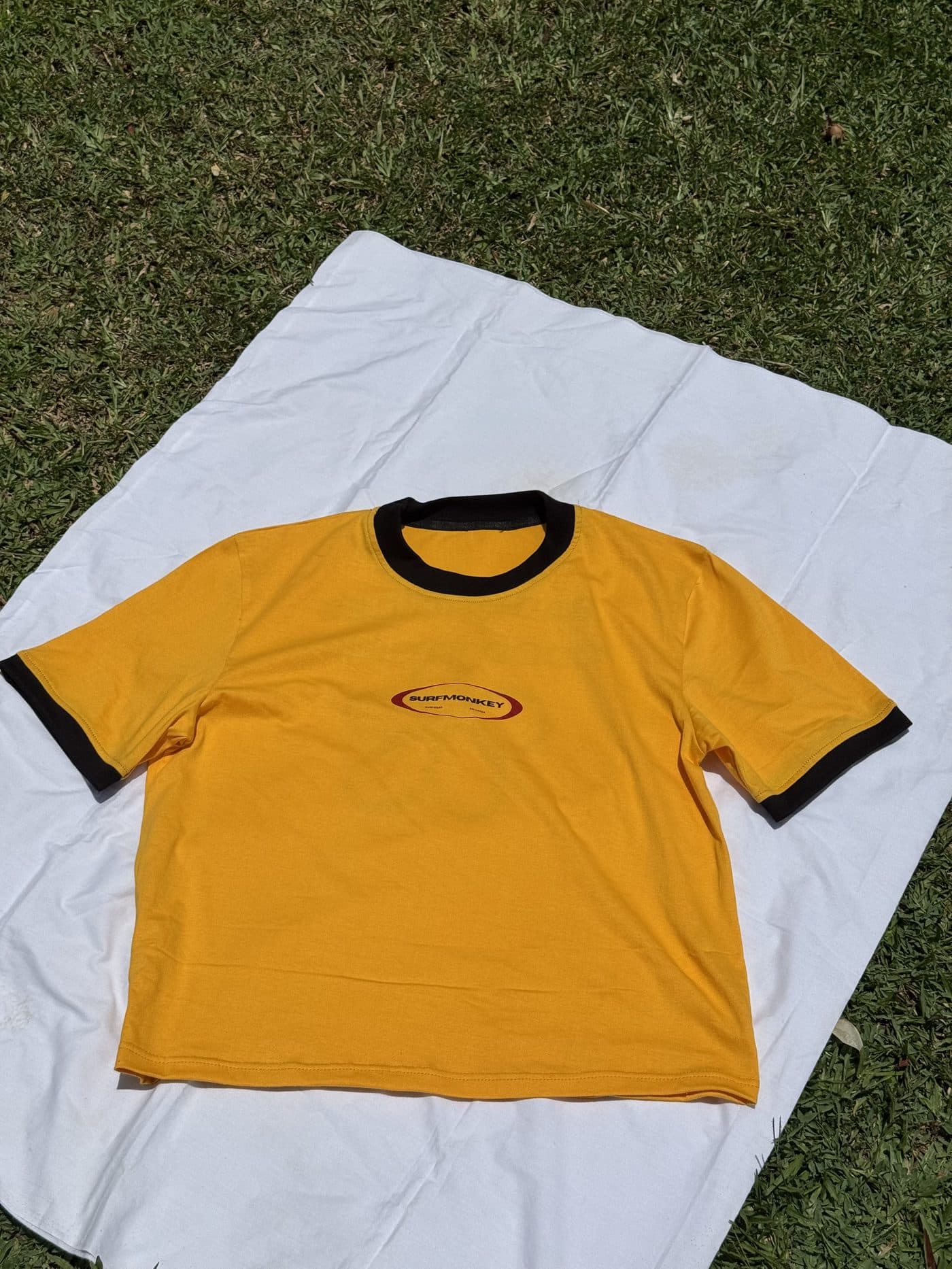 Bloom of Experience Crop laid out on white cotton